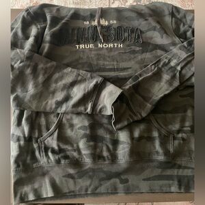 Camouflage Hoodie with Minnesota Print